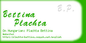 bettina plachta business card